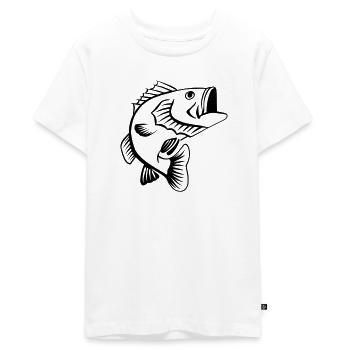 perche - T-shirt Premium bio Ado - blanc - Devant - AI Model Teenager Male light (155cm)