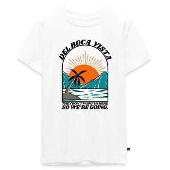 Del Boca Vista, Floride. Millésime - T-shirt Premium bio Ado - blanc - Devant - AI Model Teenager Male light (155cm)