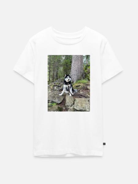 Husky - Teenager Premium Bio T-Shirt - Weiß