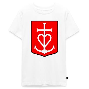Croix Camargue - Teenager Premium Organic T-Shirt - white - Front - AI Model Teenager Male light (155cm)