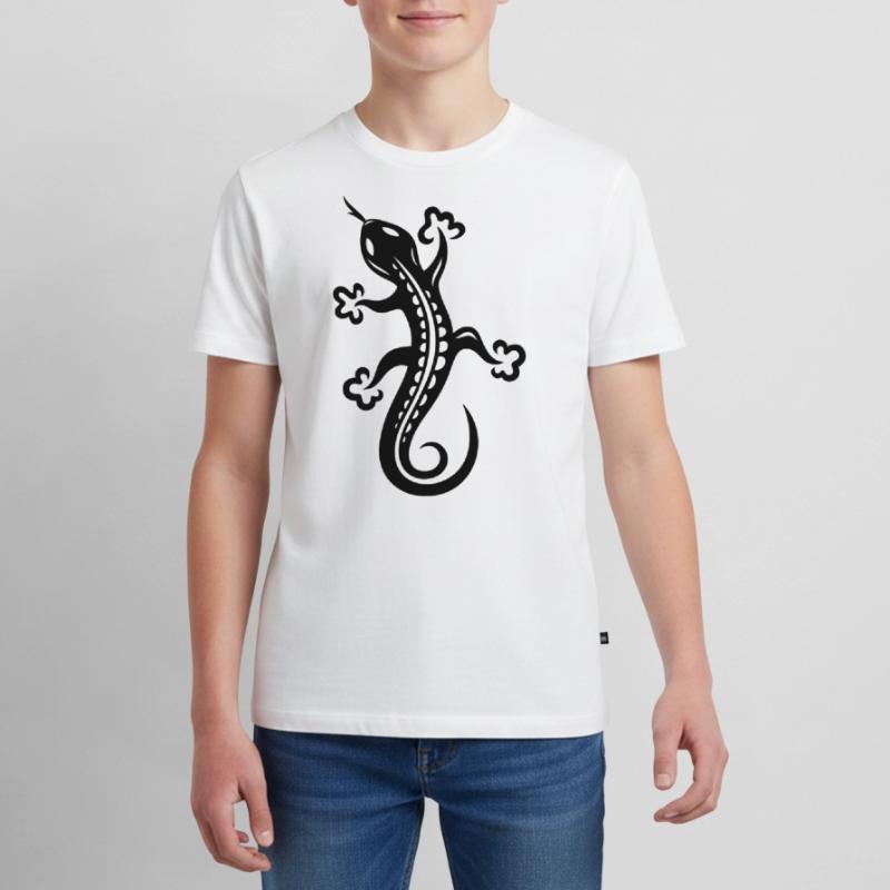 Echse, Eidechse Teenager Premium Bio T-Shirt