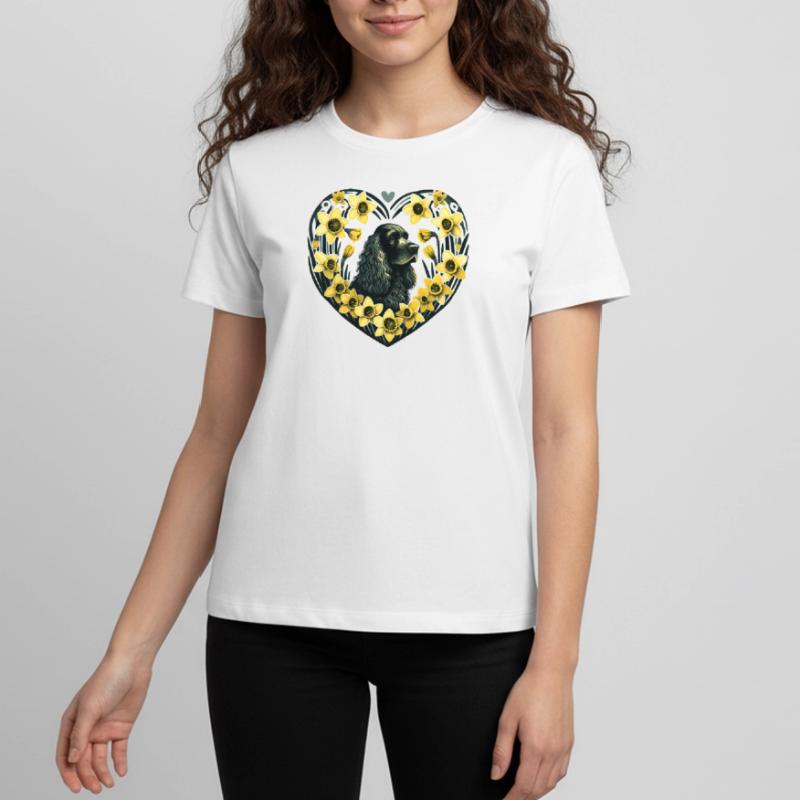 Cocker noir T-shirt Premium bio Ado