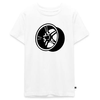felge_t1 - Teenager Premium Bio T-Shirt - Weiß - Vorne - AI Model Teenager Male light (155cm)