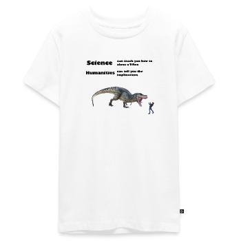 T-Rex - Sciences et sciences humaines - T-shirt Premium bio Ado - blanc - Devant - AI Model Teenager Male light (155cm)