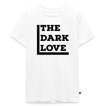 Dark Love - Teenager Premium Organic T-Shirt - white - Front - AI Model Teenager Male light (155cm)