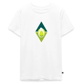 Avocado Foodie Foodie - Teenager Premium Organic T-Shirt - white - Front - AI Model Teenager Male light (155cm)