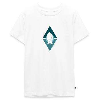 Yeti Big foot Bigfoot - T-shirt Premium bio Ado - blanc - Devant - AI Model Teenager Male light (155cm)