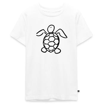 turtle - Teenager Premium Bio T-Shirt - Weiß - Vorne - AI Model Teenager Male light (155cm)