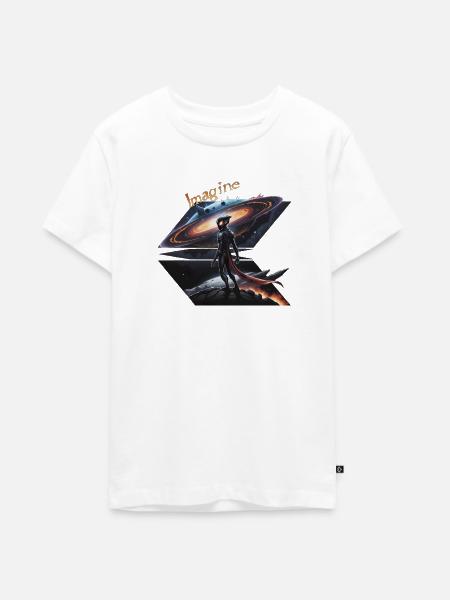 Interdimensionaler Außerirdischer - Teenager Premium Bio T-Shirt - Weiß