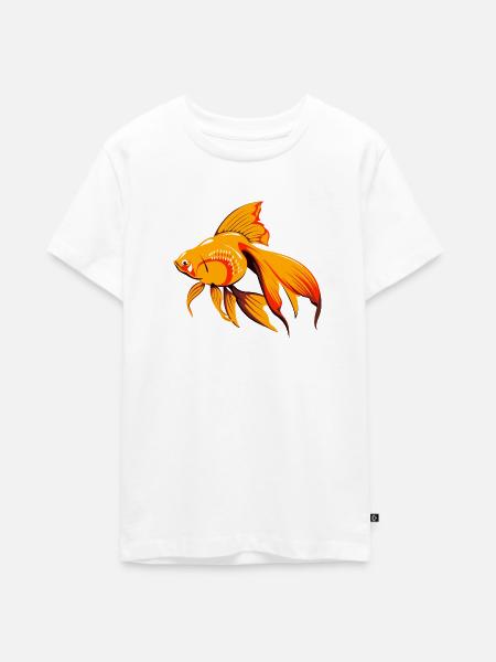 fish439 - Teenager Premium Bio T-Shirt - Weiß