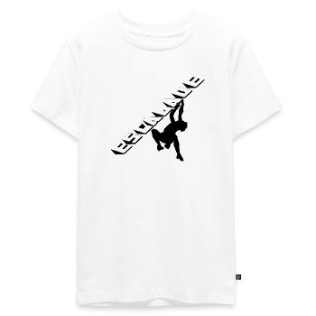 Escalade - T-shirt Premium bio Ado - blanc - Devant - AI Model Teenager Male light (155cm)