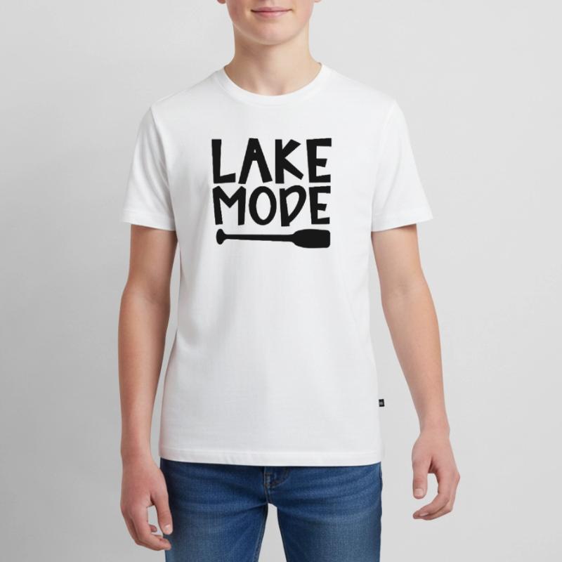 Pagaie d’aventure en mode lacConception de motivation T-shirt Premium bio Ado