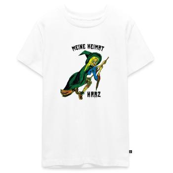 Brockenhexe Harz - Teenager Premium Bio T-Shirt - Weiß - Vorne - AI Model Teenager Male light (155cm)