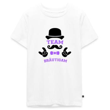 team bräutigam - Teenager Premium Bio T-Shirt - Weiß - Vorne - AI Model Teenager Male light (155cm)