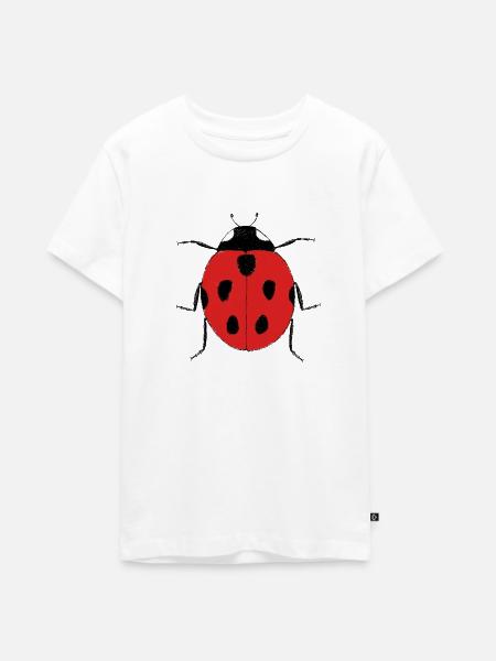 Marienkäfer - Teenager Premium Bio T-Shirt - Weiß