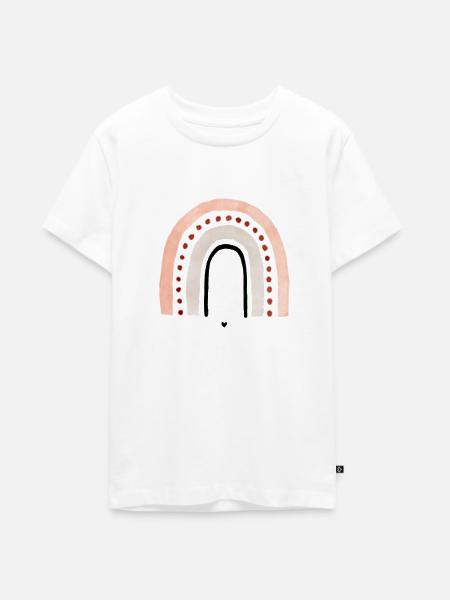 Regenbogen Aquarell - Teenager Premium Bio T-Shirt - Weiß