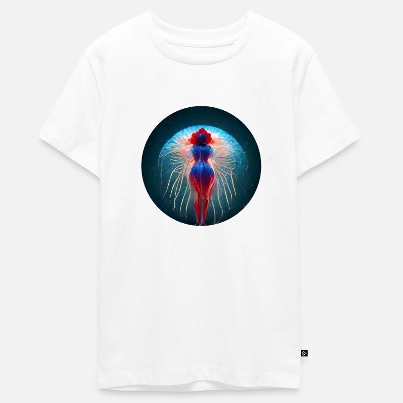 Méduses Version 2 - T-shirt Premium bio Ado - blanc
