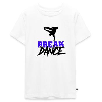 Break Dance - T-shirt Premium bio Ado - blanc - Devant - AI Model Teenager Male light (155cm)