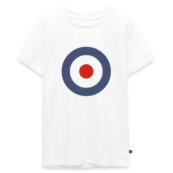 Mod Target Fussball Football World Champion - T-shirt Premium bio Ado - blanc - Devant - AI Model Teenager Male light (155cm)