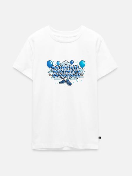 Schillah & Calypso - Teenager Premium Bio T-Shirt - Weiß
