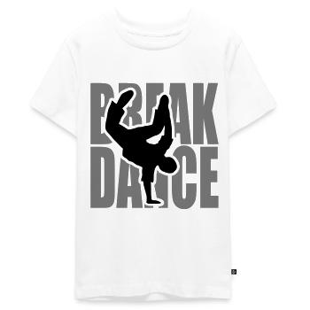 Breakdance Breakdancer Breaker Breakdance Bboy - Teenager Premium Bio T-Shirt - Weiß - Vorne - AI Model Teenager Male light (155cm)