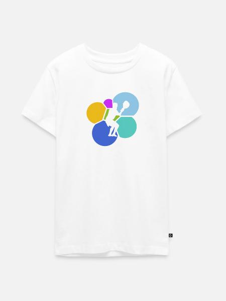 Lacrosse Intercrosse Crosse - Teenager Premium Bio T-Shirt - Weiß