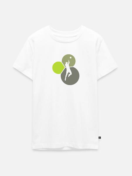 Volleyballer Beach - Teenager Premium Bio T-Shirt - Weiß