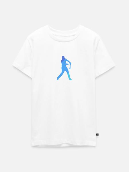 Baseball Baseballschläger Catcher Baseballspieler - Teenager Premium Bio T-Shirt - Weiß