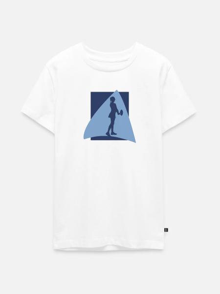 Tennis Tennisplatz - Teenager Premium Bio T-Shirt - Weiß