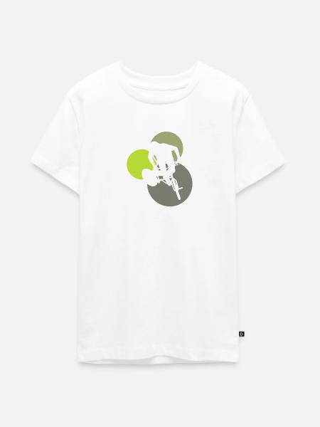 Downhill Trail - Teenager Premium Bio T-Shirt - Weiß