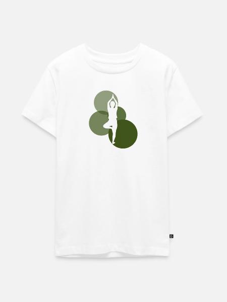 Yoga Power Meditation Mantra - Teenager Premium Bio T-Shirt - Weiß