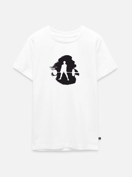 Bodybuilder Bodybuilder Bodybuilder - Teenager Premium Bio T-Shirt - Weiß