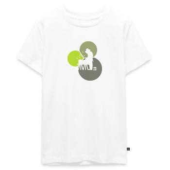 Apiculture de nectar d’abeille - T-shirt Premium bio Ado - blanc - Devant - AI Model Teenager Male light (155cm)
