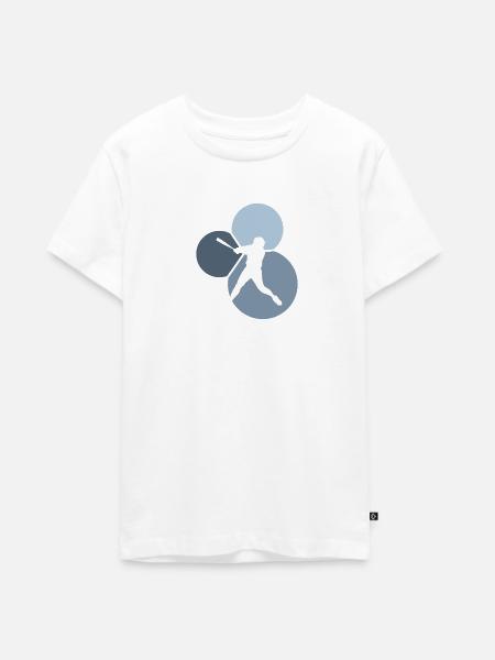 Pitcher Softballschläger Baseball - Teenager Premium Bio T-Shirt - Weiß