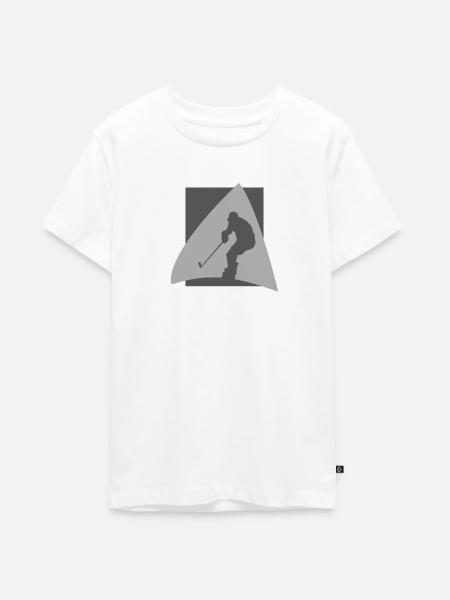 Hockey Puck - Teenager Premium Bio T-Shirt - Weiß