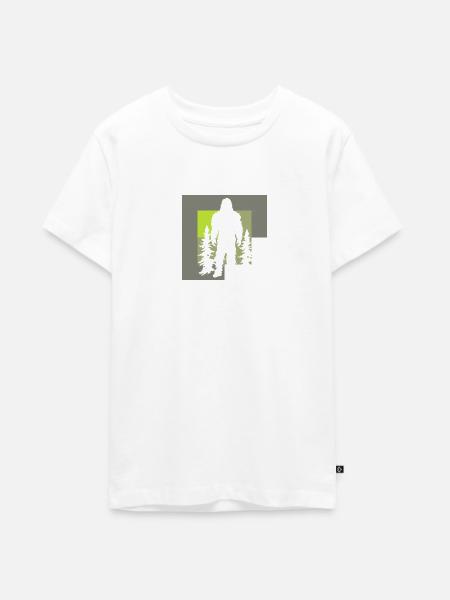 Big foot Lochness Lochness - Teenager Premium Bio T-Shirt - Weiß