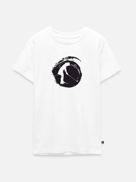 Golfspieler Golf - Teenager Premium Bio T-Shirt - Weiß