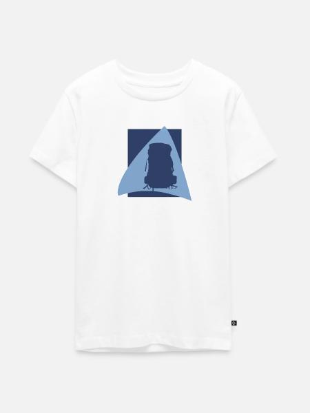 Wandern Backpacker Backpacking - Teenager Premium Bio T-Shirt - Weiß