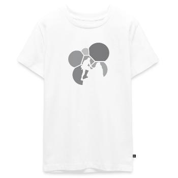 Kletterwand Kletterer Berg - Teenager Premium Bio T-Shirt - Weiß - Vorne - AI Model Teenager Male light (155cm)