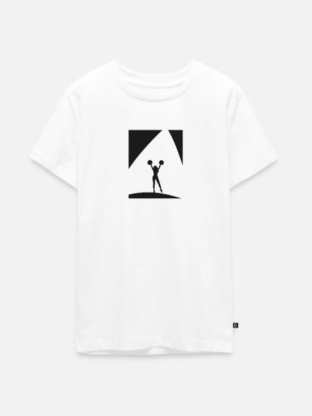 Cheerleading Cheerleader Bommel Cheerleader - Teenager Premium Bio T-Shirt - Weiß
