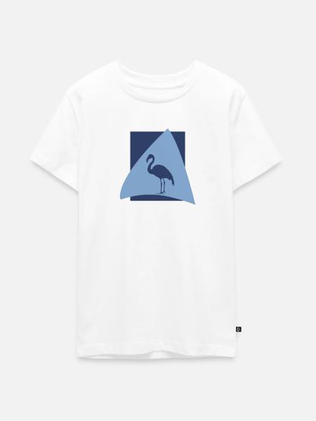 Flamingos Flamingo Flamenco Wasservogel - Teenager Premium Bio T-Shirt - Weiß