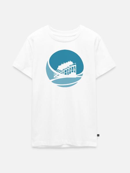 Riesenrad Lukas - Teenager Premium Bio T-Shirt - Weiß