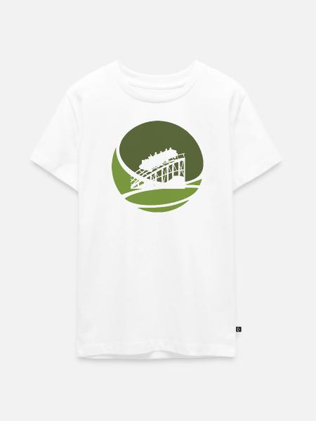 Rummel Achterbahn - Teenager Premium Bio T-Shirt - Weiß