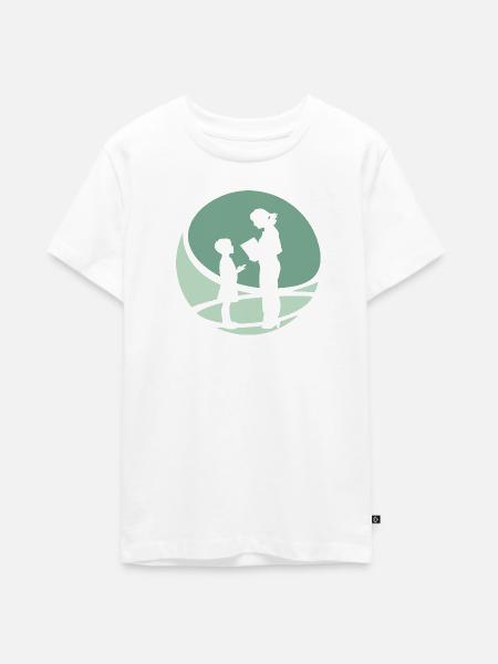 Grundschule Abi - Teenager Premium Bio T-Shirt - Weiß