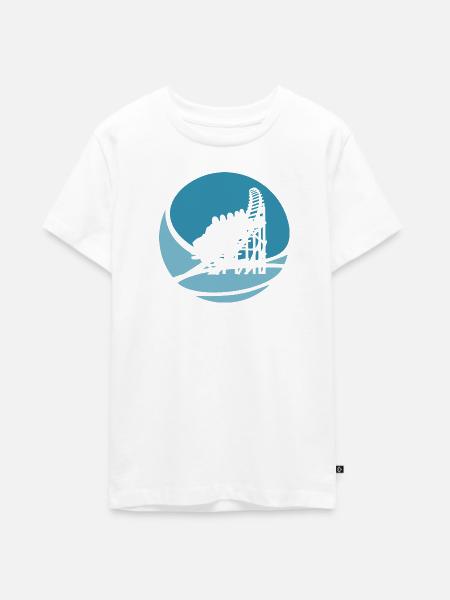 Riesenrad Achterbahn Festzelt - Teenager Premium Bio T-Shirt - Weiß