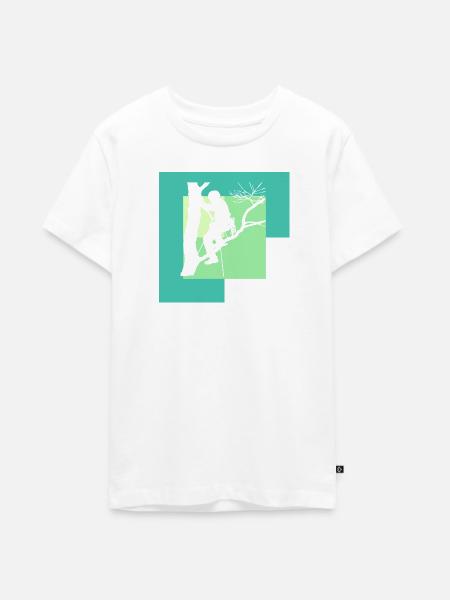 Ausruestung Klettern - Teenager Premium Bio T-Shirt - Weiß