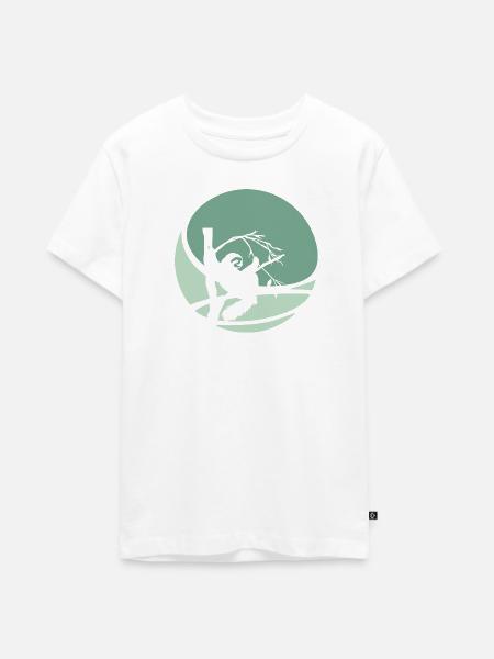Faul Faultier Müdigkeit - Teenager Premium Bio T-Shirt - Weiß