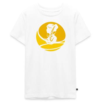 Droits des animaux végétaliens Végétalien - T-shirt Premium bio Ado - blanc - Devant - AI Model Teenager Male light (155cm)