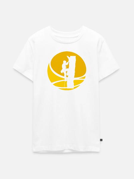 Ausruestung Klettern - Teenager Premium Bio T-Shirt - Weiß
