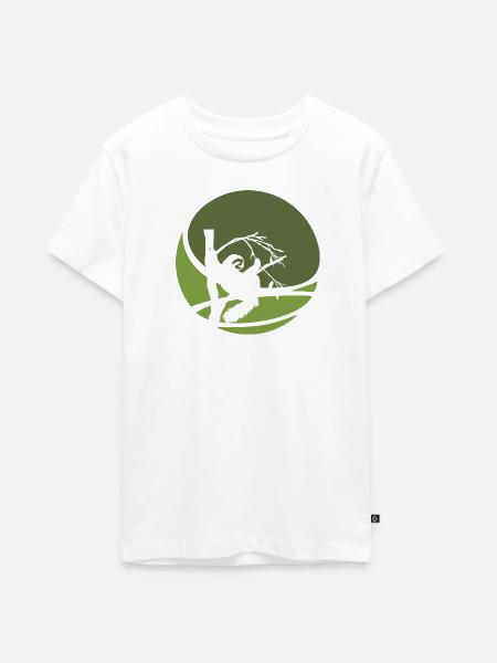 Faultier Müdigkeit Chill - Teenager Premium Bio T-Shirt - Weiß